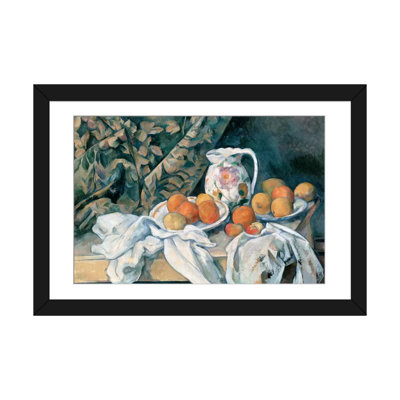 " Still Life With A Curtain 1895 " by Paul Cezanne