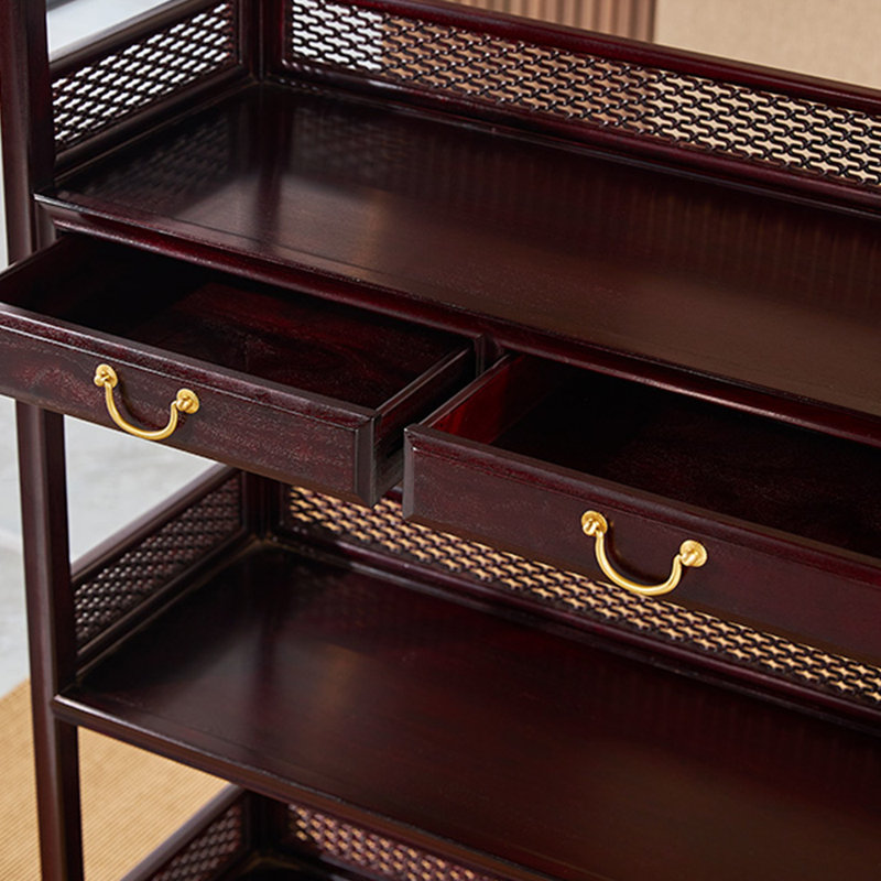 Nouvelle bibliothèque luxueuse légère de style chinois