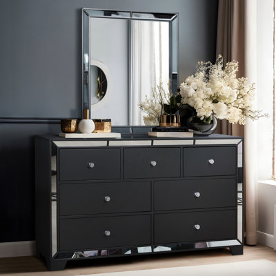 Ensemble de miroir de commode Belisa