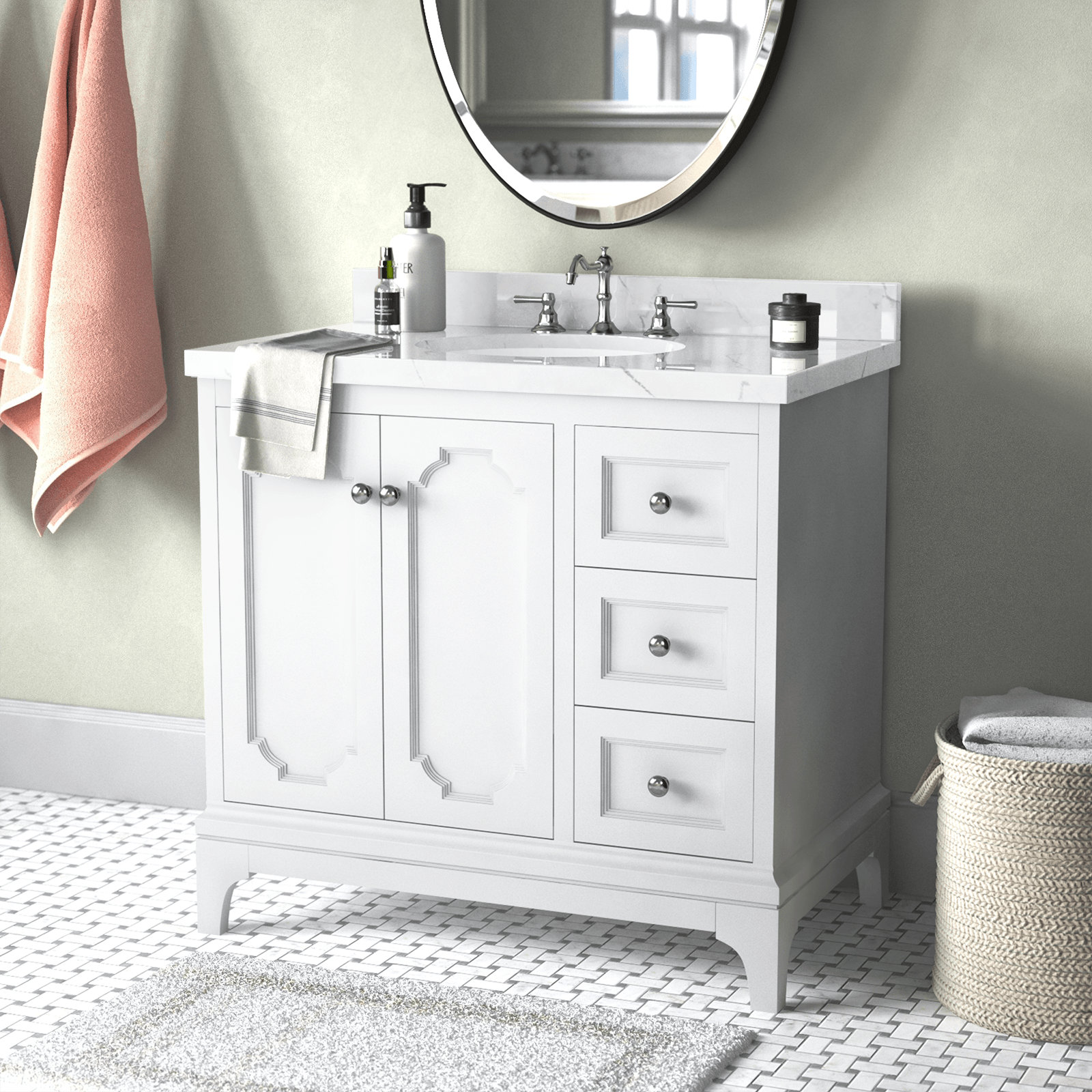 Willa Arlo Interiors Bernardo 36'' Free Standing Single Bathroom Vanity ...