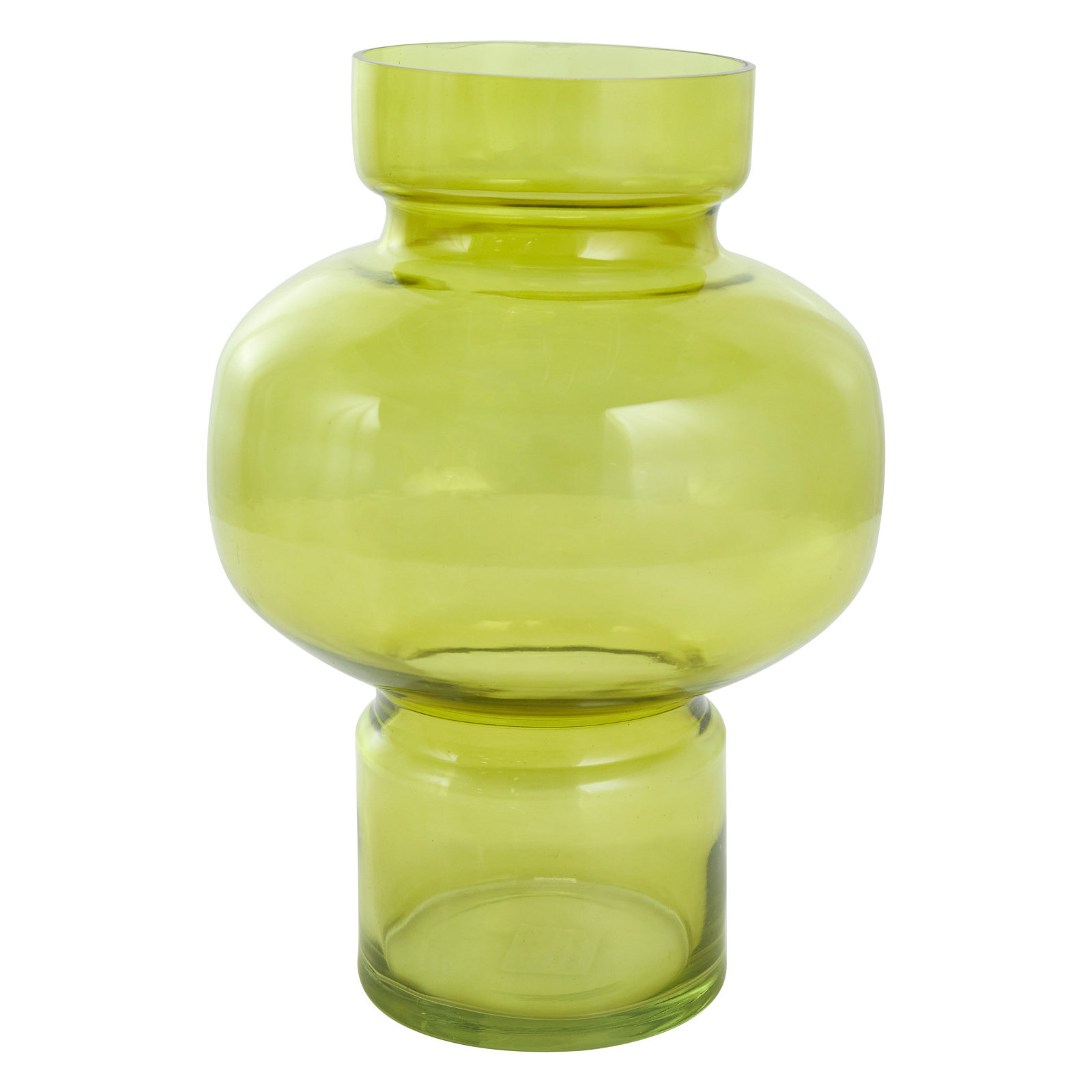 Glass Table Vase, Green