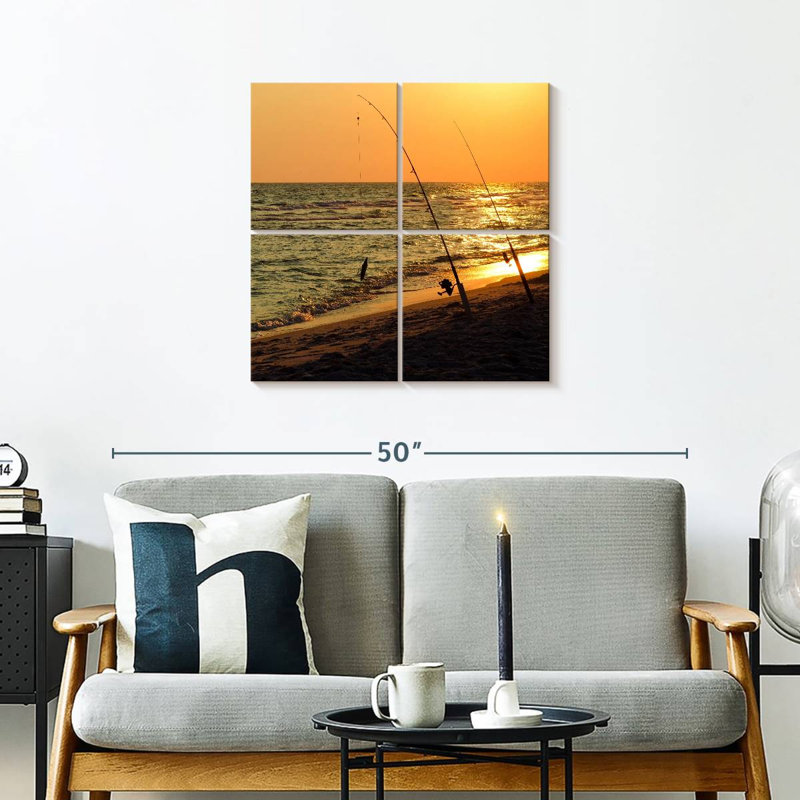 Senne American Sunset Fishing, H 26 po x l 26 po