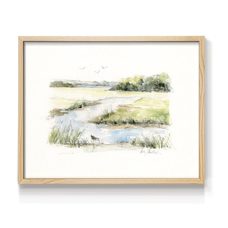 Tôt le matin II - reproduction encadrée - Restickable, Naturel, H 22 po x l 28 po