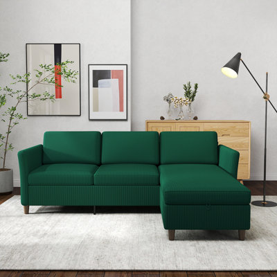 Canapé modulaire en L 88,5 po Corduroy Comfy 