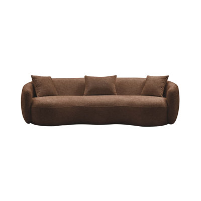 Yazgur Boneless 93.6" Curved Modern Upholstered Sofa