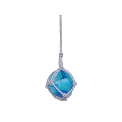 Glass Nautical & Beach Ball Ornament