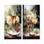 Bubbles Harmony - vin et champagne, ensemble de 2 reproductions d'art sur toile-1571473585-1571473586
