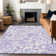 Premium Machine Washable Prisco Lavender Rug