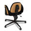Fauteuil ergonomique pivotant à pieds croisés, fauteuil de méditation à hauteur réglable avec support pour le dos, chaise de bureau / maison