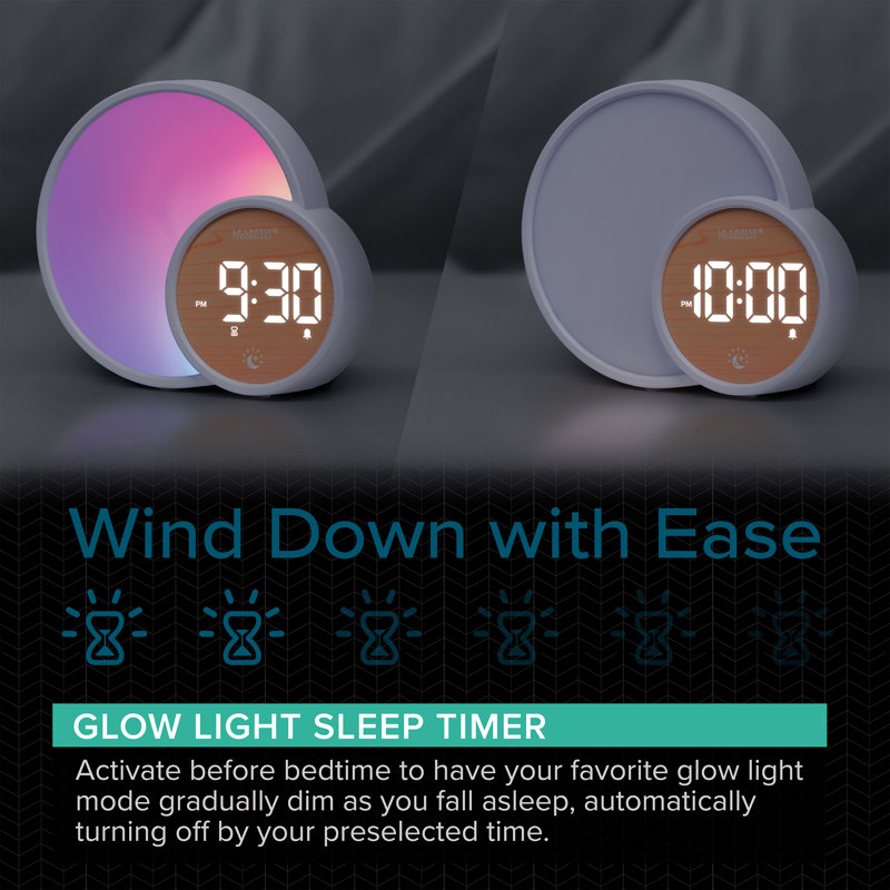 Réveil-matin numérique La Crosse Technology 617-1412 L'Eclipse