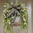 Artificial Greenery Wreath with Bow and Tulips