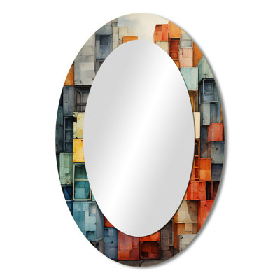 Minimalism Warehouses - Multi-Color Oval Wall Mirror Decor