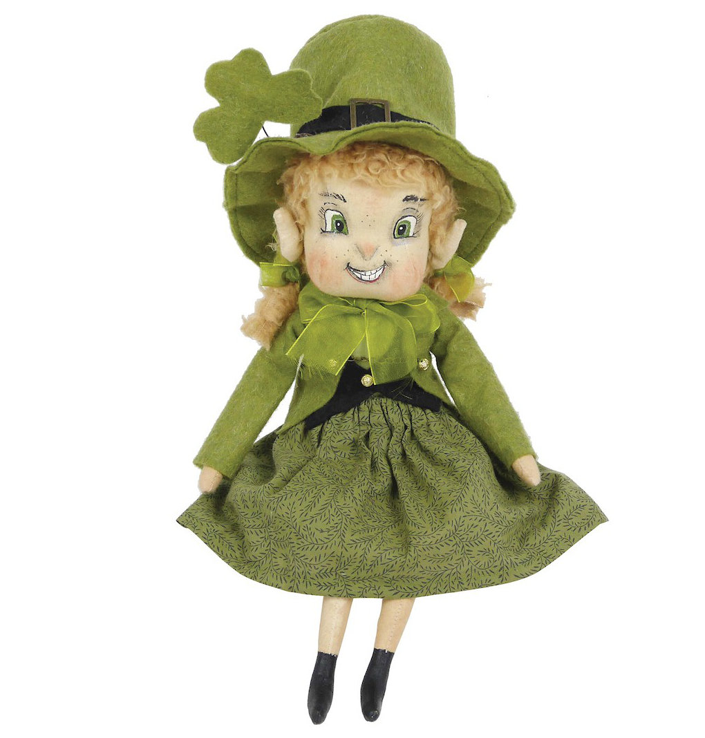 Kerry St. Patrick's Day Leprechaun Joe Spencer Gathered Traditions Art Doll Figure Gathered Traditions by Joe Spencer