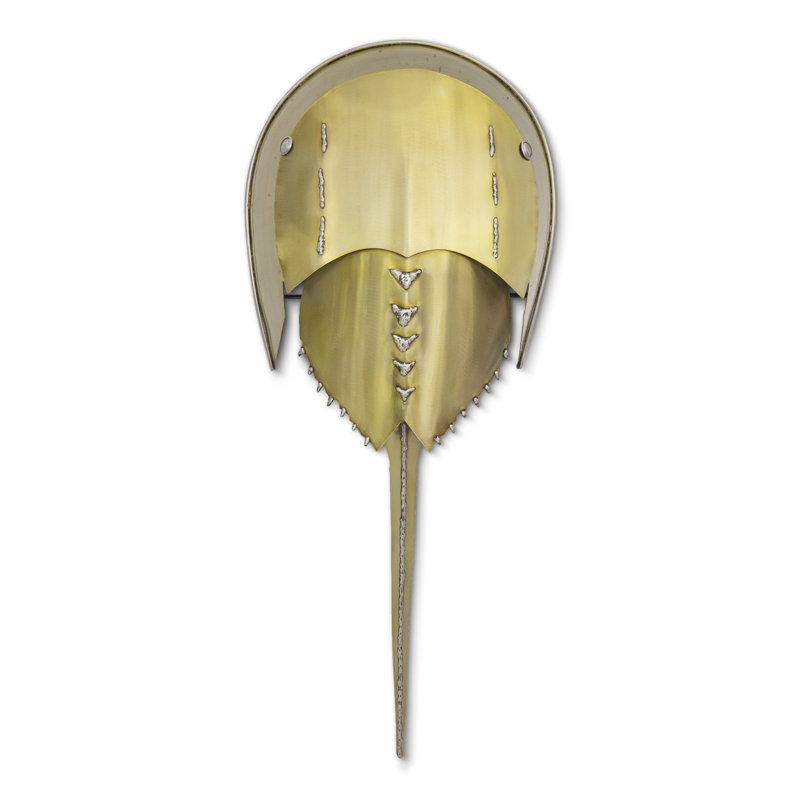 Crabe fer à cheval doré (acier inoxydable), Doré