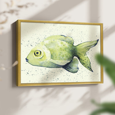 Speckled Freshwater Fish I -Framed Print - Restickable