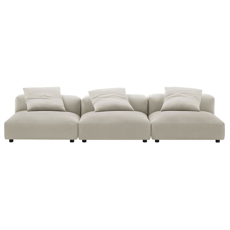 Canapé modulaire en tissu 3 pièces Solace, Lin