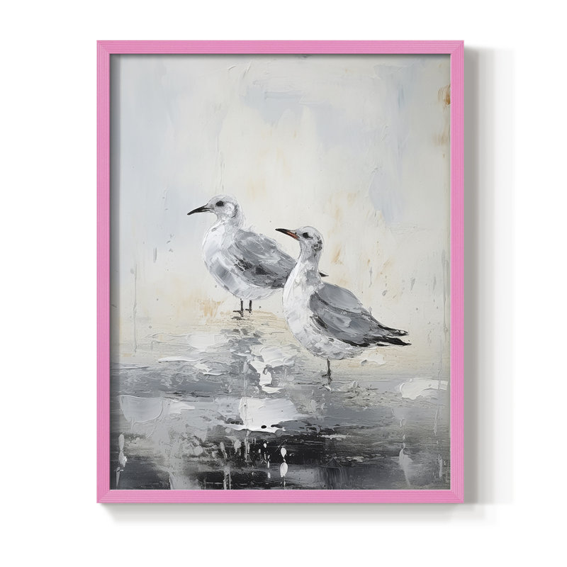 NAUTICAL Series CDXLVII, reproduction encadrée - bois massif, H 11 po x l 9 po, Rose