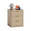 Ensemble de table de chevet cannelée en bois avec station de charge, 1/2 / 3 tiroirs, ports USB et Type-C, table d'appoint élégante et moderne-1145713338-1145713317