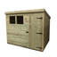 Brewerton 8 ft. W x 3 ft. D Solid Wood Garden Shed-1801365779