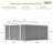 10 Ft. W X 12 Ft. D Outdoor Metal Storage Shed With Frame-104590395