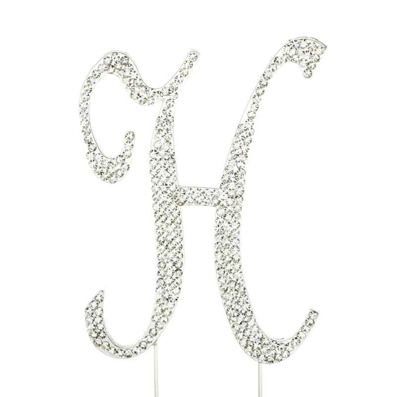 Birthday Cake Topper, Silver