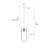 Sandrell 1-Light 12" H Gold/Black Pendant