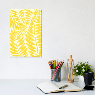 Golden Yellow Leaves - Wrapped Canvas Print