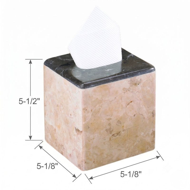 Marble Tissue Box Cover