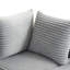 Velours côtelé gris 4 places, look moderne, sans assemblage, ajustement modulaire pour l'apparence des salons, réarrangement des espaces principaux