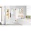 Porte de douche à charnière sans cadre l 30 po x H 72 po avec verre trempé 5/16 po-94369864-123222416
