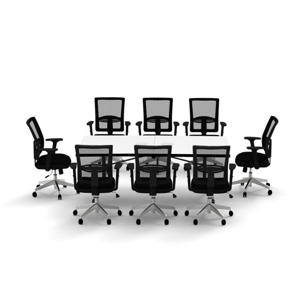 Team Tables Rectangle 8 Person Flip Top 72'' L Modular Training Table ...