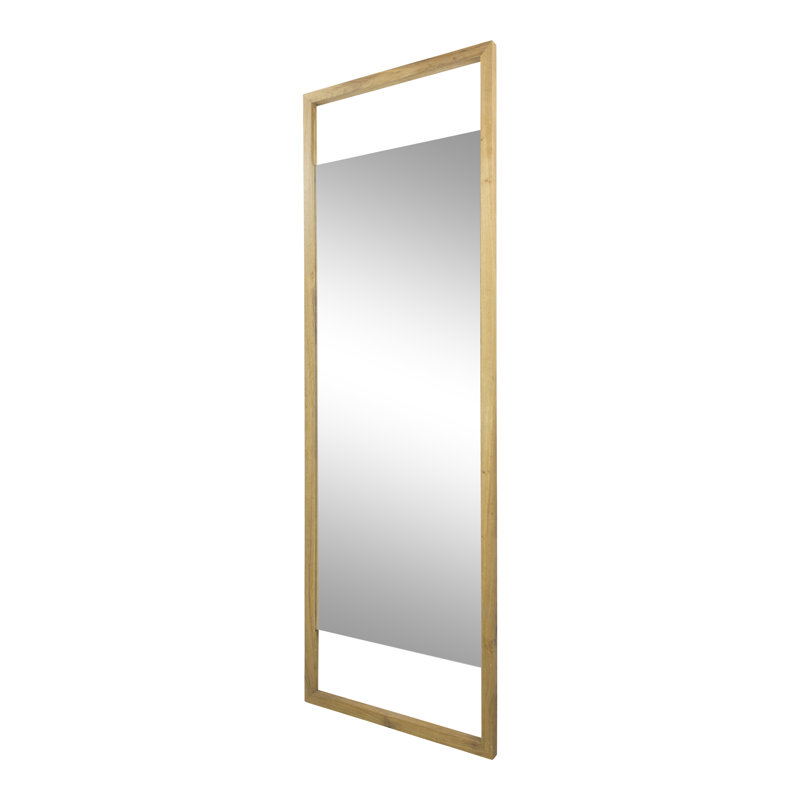LUMA Steel Rectangle Mirror, Oak