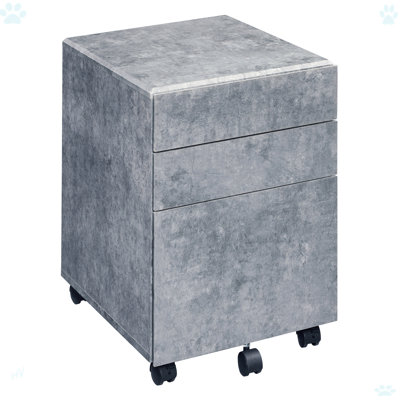 Modern 3-Drawer File Cabinet For Office