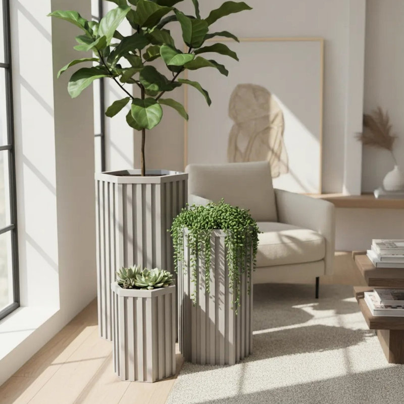 Hexagon Column Planter