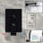 10inch Wall Mounted  Shower System Rainfall Shower Faucets Set Matte Black