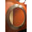 34" Round Hammered Copper Mirror