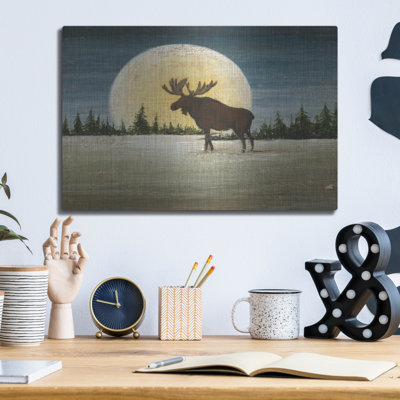 Art mural luxueux «North Woods Moose Crop» par David Carter Brown