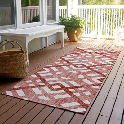 Kinslee Geometric Indoor / Outdoor Rug