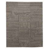 Plateau Wool Geometric Area Rug in Taupe/Neutral