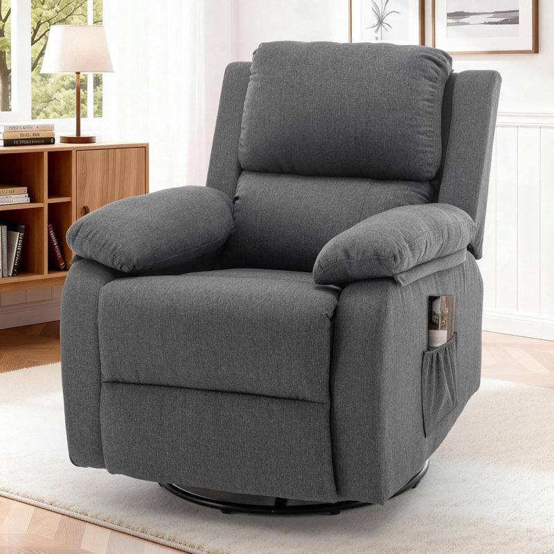 Fauteuil inclinable, pivotant, inclinable et rembourré pour petits espaces