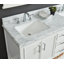 Meuble-lavabo double Paulene 60'' avec dessus en marbre de Carrare, blanc tourterelle-1326341101-1328016537