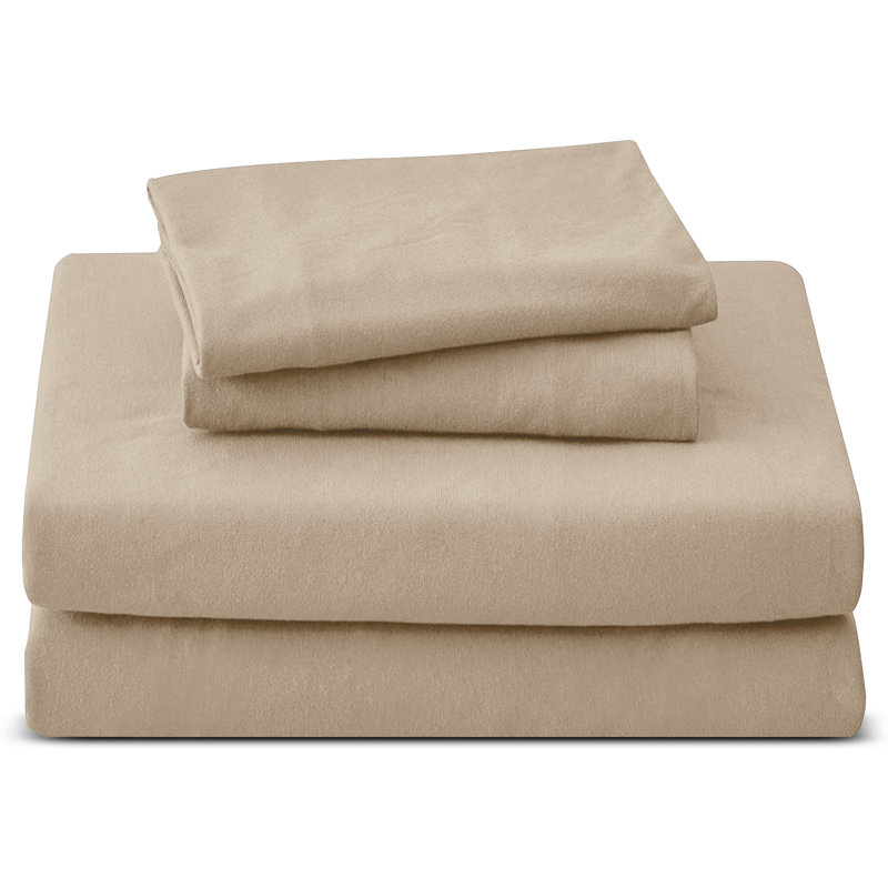 Luxury 4-Piece Microfiber Duvet Cover Complete Set, Double Duvet Cover + 3 Additional Pieces, Beige