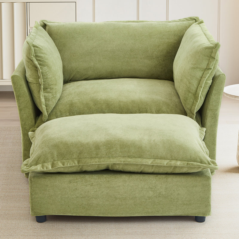 Canapé moderne avec repose-pieds et repose-pieds