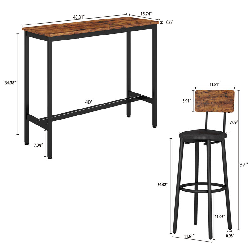 2 - Person Four Leg Dining Set