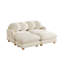 Canapés à compression, canapé moderne beige en chenille avec structure en bois pour la maison-1199037000