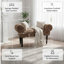 Upholstered Leopard Print Window Seat | Soft Foam Cushion, Elegant Wooden Frame, Decorative Bench Seating