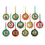Park Hill Collection 12 Days Of Christmas Glass Ball Ornaments, Boxed Set Of 12