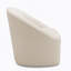 Chaise d'appoint pivotante polyvalente en similicuir avec garniture cloutée exquise pour divers environnements