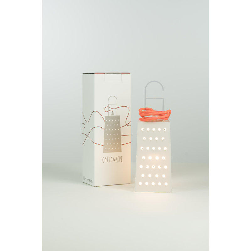 Be.pop Novelty Lamp, Fluorescent Orange/White