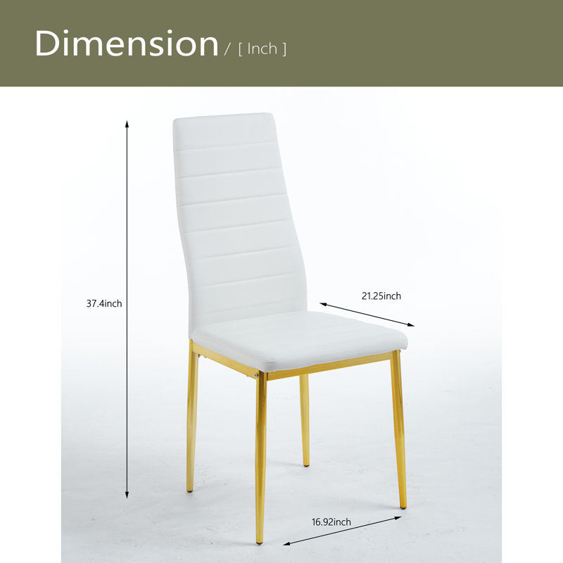 Ensemble de 4 chaises, Blanc